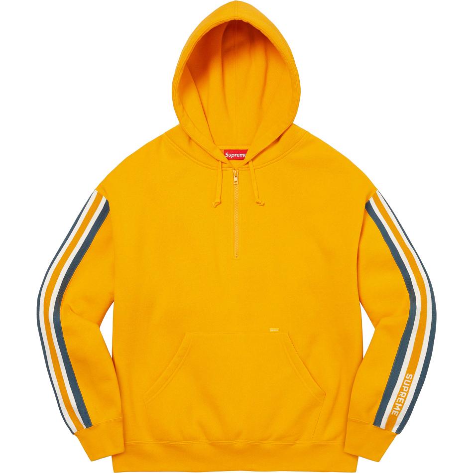 Sudaderas Supreme Half Zip Hooded Doradas | Supreme 335AP